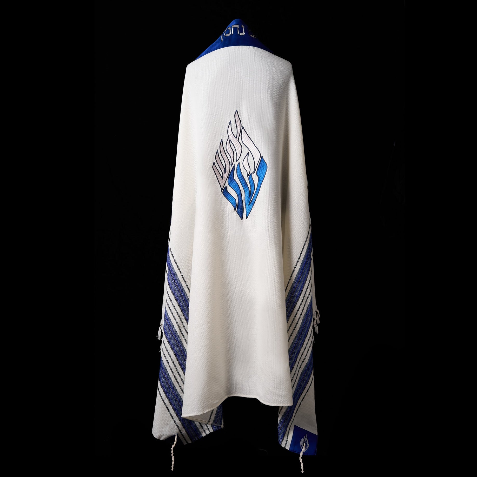 Tallit Nahman prestige blue & grey Kameart