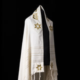 Tallit AM Israel Hay Prestige Green army & Gold