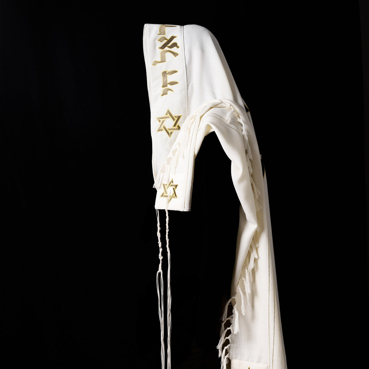 Tallit Maguen David prestige Green Army & gold Kameart