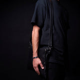 Set Thalit / Tefilines Shema Israel black Grained Leather