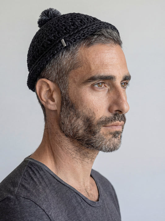 Handmade Pure Linen Kippa Kameart