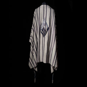 Tallit Nahman Bicolor Blue Stripe Kameart
