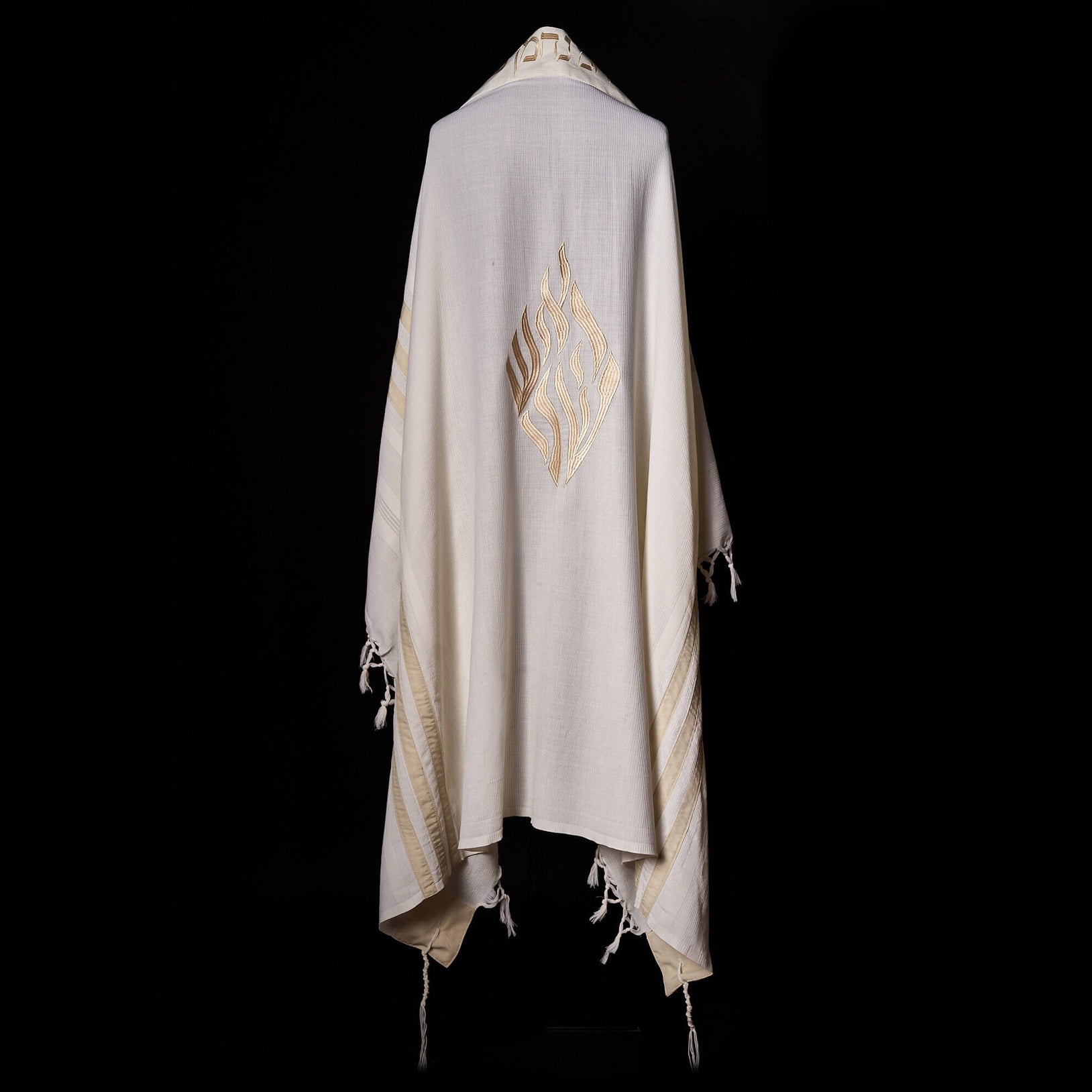 Tallit Nahman Classic White & Beige