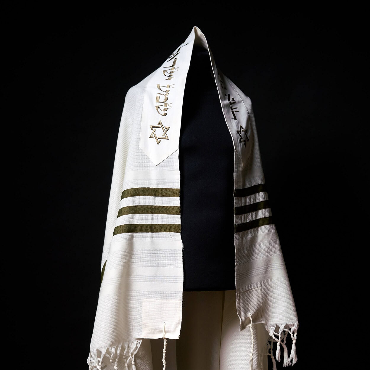 Tallit Am Israël Hai Classic Green Army