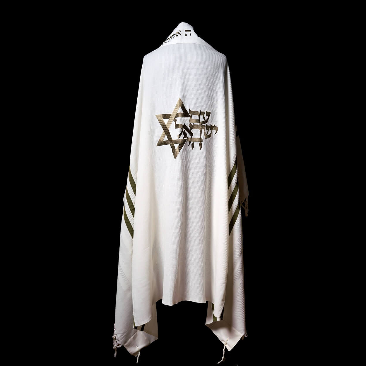 Tallit Am Israël Hai Classic Green Army