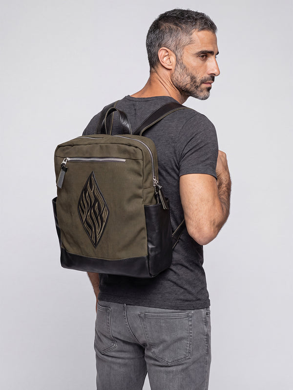 Aesh Sheli Backpack Canvas Israel Breslov Jewish Bag