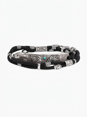 Aesh Sheli Flame Bracelet – Silver Plate