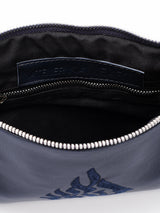 Aesh Sheli Leather Pouch Handbag Navy Grained Israel