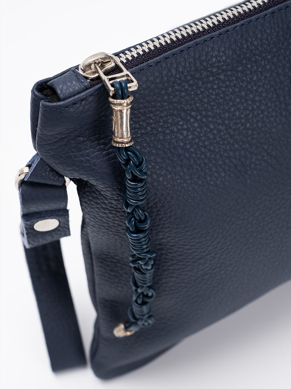 Aesh Sheli Leather Pouch Navy Blue Israel