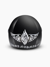 Aesh Sheli Motorcycle Helmet Black & White | Premium Israeli Design