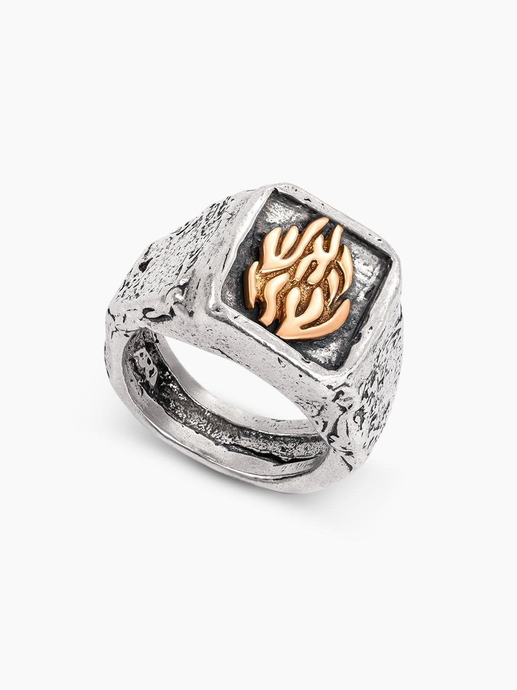 Aesh sheli Ring Silver & Gold Israel Jewish Nahal Gift
