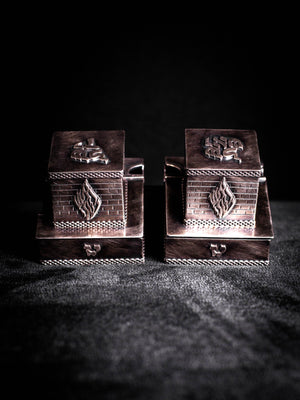 Aesh Sheli Silver Tefilin Box Breslov Israel Rebbe Nachman