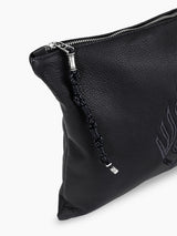 Aesh Sheli Tallit Bag Black Leather Israel Breslov