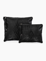 Aesh Sheli Tallit Tefilin Bag Set Croco Leather Israel