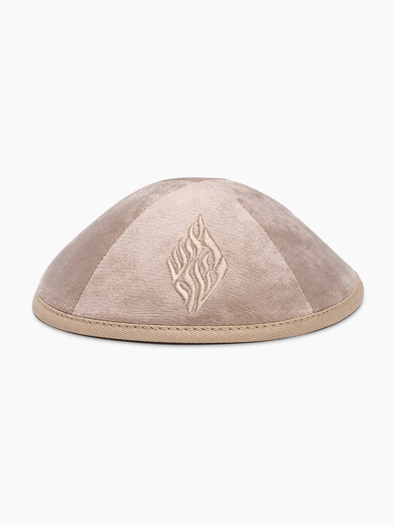 Aesh Sheli Velvet Kippah Yarmulke Israel Breslov Jewish