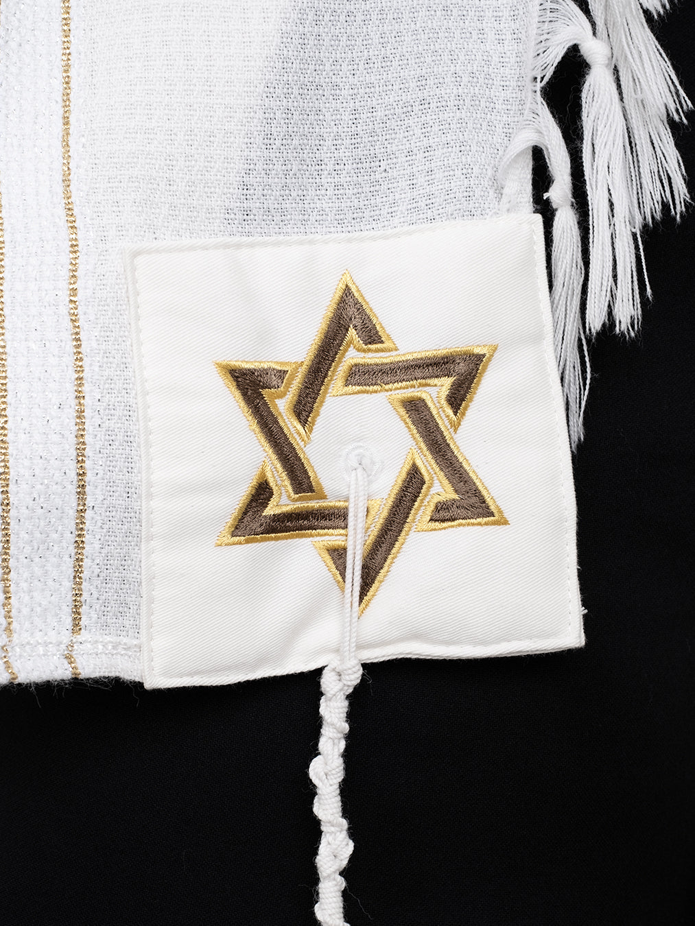 Am Israel Chai Prestige Tallit Green Gold | Luxury Prayer Shawl