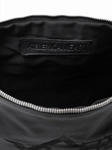 Am Israel Chai Tallit Tefilin Bag Set Black Leather