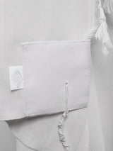 Am Israel Chai Tallit White | Luxury Prayer Shawl
