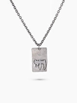 Chai Symbol Necklace Sterling Silver 925 Diamond Israel
