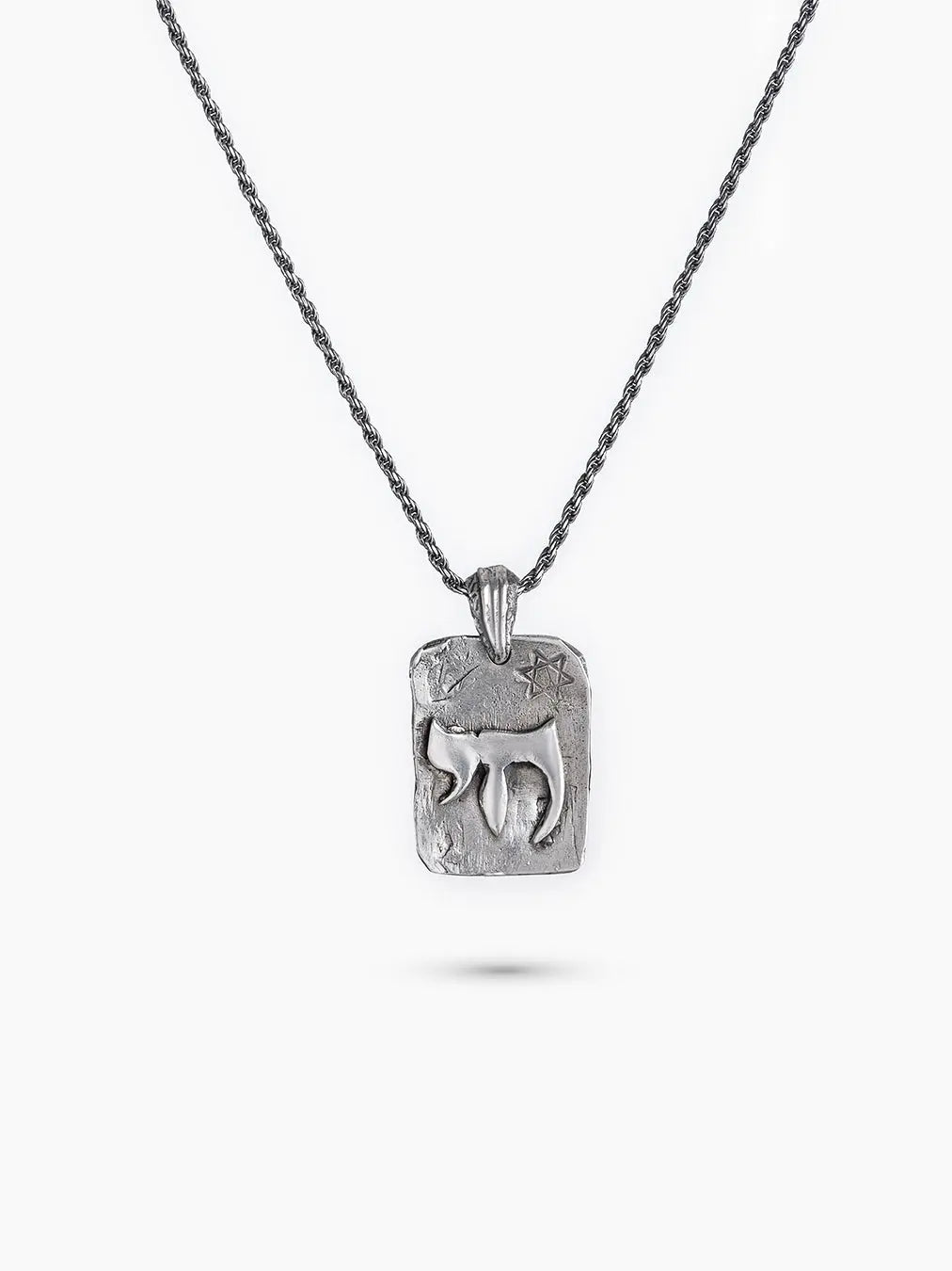 Chai Symbol Necklace Sterling Silver 925 Jewish Israel