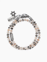 Colored bead Bracelet with Sterling Silver 925 Israel Isaac