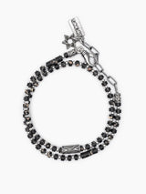Colored bead Bracelet with Sterling Silver 925 Israel Isaac