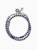 Colored bead Bracelet with Sterling Silver 925 Israel Isaac