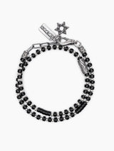 Colored bead Bracelet with Sterling Silver 925 Israel Isaac