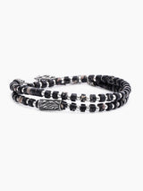Colored bead Bracelet with Sterling Silver 925 Israel Isaac