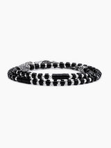 Colored bead Bracelet with Sterling Silver 925 Israel Isaac