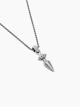 David Sword Necklace Sterling Silver 925 Israel Jewish