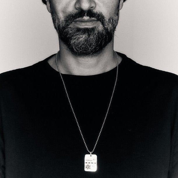 Tsahal Yellow Gold White Diamond Necklace