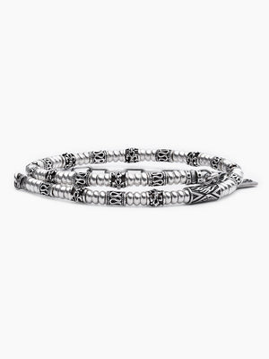 Double Chain Bracelet Silver 925 Israel Shimon