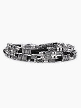 Double Cord Chain Bracelet Sterling Silver 925 Israel