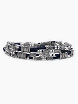 Double Cord Chain Bracelet Sterling Silver 925 Israel