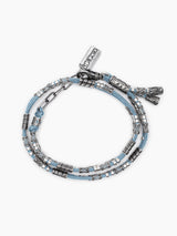 Double Cord Chain Bracelet Sterling Silver 925 Israel
