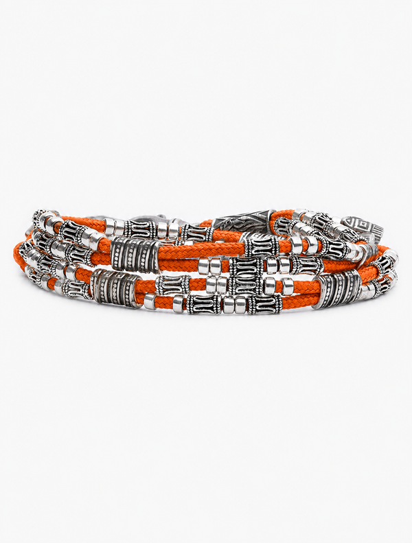 Double Cord Chain Bracelet Sterling Silver 925 Israel
