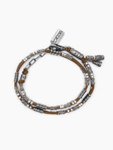 Double Cord Chain Bracelet Sterling Silver 925 Israel