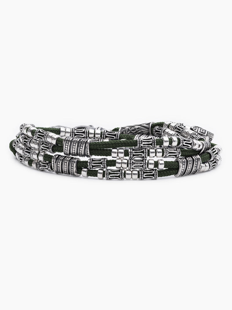 Double Cord Chain Bracelet Sterling Silver 925 Israel