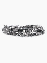 Double Cord Chain Bracelet Sterling Silver 925 Israel