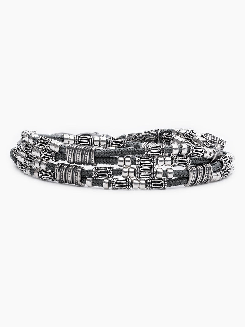 Double Cord Chain Bracelet Sterling Silver 925 Israel