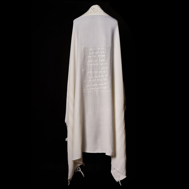 Tallit Petek Full White