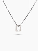 Hebrew Az Necklace Sterling Silver 925 Israel Minimalist