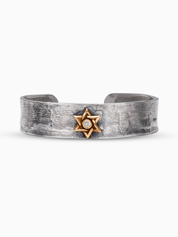 Hebrew Bangle Bracelet Silver 925 Gold Diamond Israel