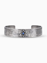 Hebrew Bangle Bracelet Silver 925 Sapphire Israel Noam