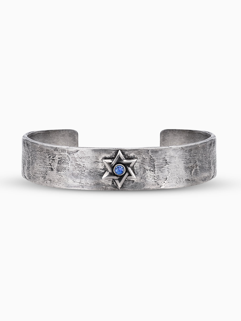 Hebrew Bangle Bracelet Silver 925 Sapphire Israel Noam