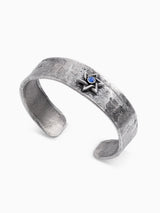 Hebrew Bangle Bracelet Silver 925 Sapphire Israel Noam