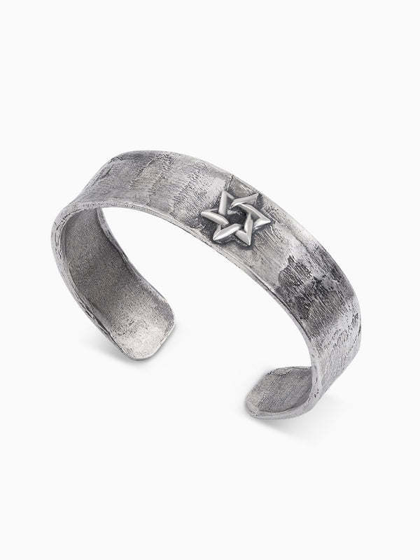 Hebrew Bangle Bracelet Sterling Silver 925 Israel Noam