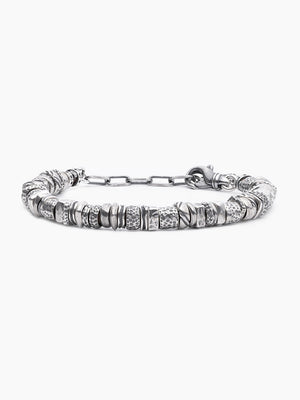 Hebrew Chain Bracelet Sterling Silver 925 Israel Ariel