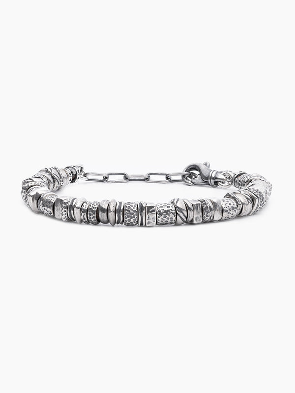 Hebrew Chain Bracelet Sterling Silver 925 Israel Ariel